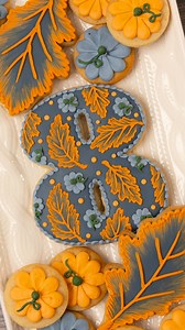 194K views · 612 reactions | I’ll show you how to make decorated cookies for fall with royal icing pumpkins and brush embroidered leaves in the latest tutorial in my Cookie Art Club! My daughter is turning 8 this fall so I made these in celebration of her birthday, but you can make these cookies any shape you like for a fall celebration. | SweetAmbs | Facebook