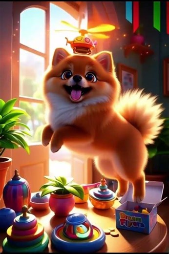 Dog’s Magical Plan! 💖 A Dreamy Flight with Friends | Pixar-Style 3D Short 🐾✨