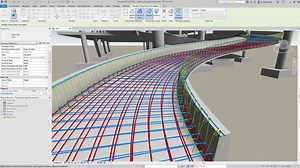 Revit 2019.1: Use the free form rebar tool to create rebar sets with planar bars distributed along the faces of a structural element and aligned to a distribution path. Learn more about Revit 2019.1 autode.sk/nhu4 | Autodesk Revit