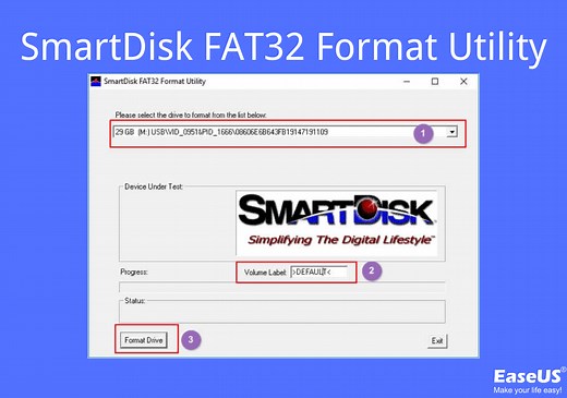 SmartDisk FAT32 Format Utility & FAT32 Format Tool Free Download [2025 Updated]
