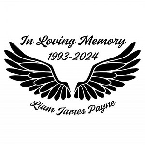 in Loving Memory | Personalized | Decal Sticker Car Window | Application Instructions Included