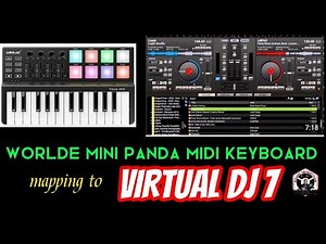 Worlde mini Panda mapped to Virtual Dj 7
