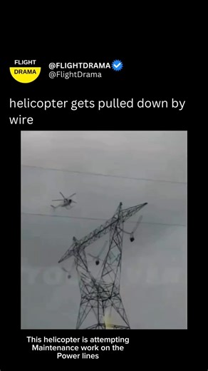2M views · 9.6K reactions | A routine powerline maintenance operation turned deadly when a sock line pulling process resulted in a fatal crash. The incident, currently under investigation, underscores the inherent dangers of high-risk powerline work #pilot #viral #captain #ATC #planes #crash | FlightDrama | Facebook