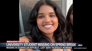 College student missing on spring break in Dominican Republic