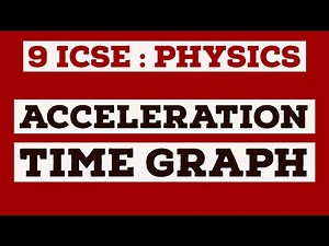 Class 9 // ICSE // Acceleration Time Graph // Motion In One Dimension.