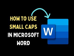 How to Use Small Caps in Microsoft Word on Windows 11