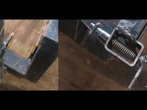 Making a Spring loaded tailgate latch for trailer