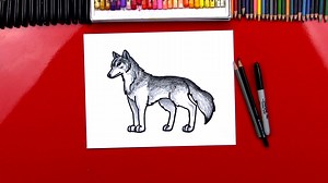 How To Draw A Realistic Wolf - Art For Kids Hub -