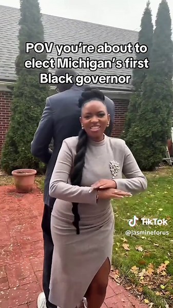 When Michigan is about to elect its first Black Governor 💅🏾 #jasminecrockett #michigan #blackexcellence #beezinthetrap #voting