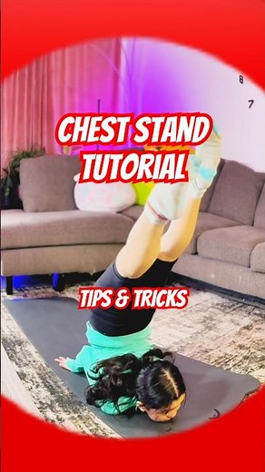 Chest Stand Tutorial 👌🏻 Beginner Tips & Tricks #shorts #flexibility #gymnast #tutorial