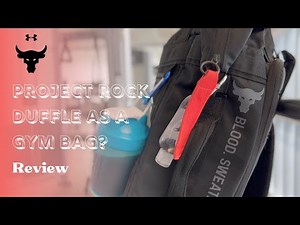 Project Rock Box Duffle Backpack as a Gym Bag