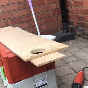 3.9K views · 20 reactions | Turning a multitool into a holesaw! Enfield Refurb didn’t have the Arbor for their holesaws but needed a perfect ply backing for the new lights to fit in a oversize hole so made this homemade jig for their @fein_uk Multimaster! #powertools #tools #fein #multitool | Tradectory | Facebook