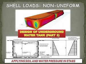 Design and Analysis of Underground Water Tank(RCC) using ETABS (Part 3)