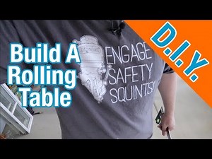 How to build a simple rolling shop cart or table for your workshop