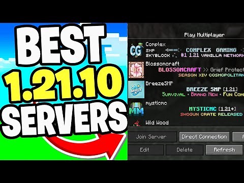 Top 10 Survival SMP Servers For Minecraft 1.21.10! - Java & Bedrock