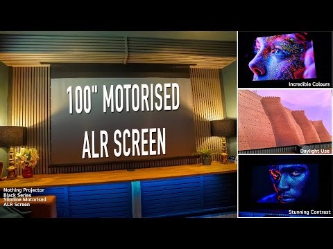 Nothing Projectors Black Series Motorised Drop Down ALR Screen is a Great addition