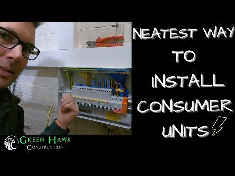 NEATEST WAY TO INSTALL A CONSUMER UNIT