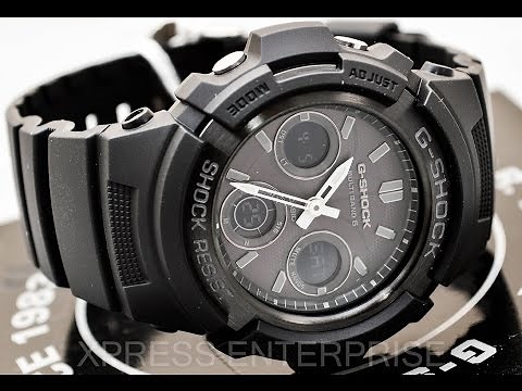 Casio GSHOCK AWGM100B-1A REVIEW | How To Set Time | LIGHT DISPLAY