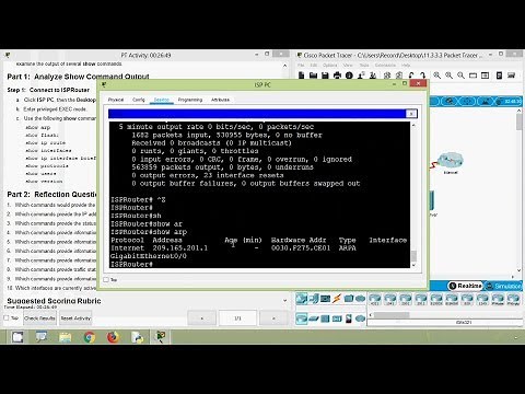 Packet Tracer - Using Show Commands