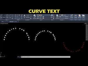 How to create CURVE TEXT in AutoCAD