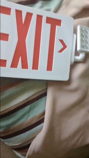 How to make a standard exit sign