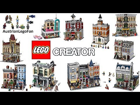 Lego Creator Modular Buildings Compilation of all Sets 2009-2018 - Lego Speed Build Review