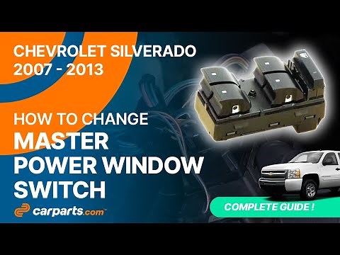 How to replace the Master Power Window Switch 2007 - 2013 Chevrolet Silverado ⏫