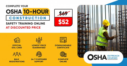 Construction Industry: OSHA 10-Hour Outreach Training