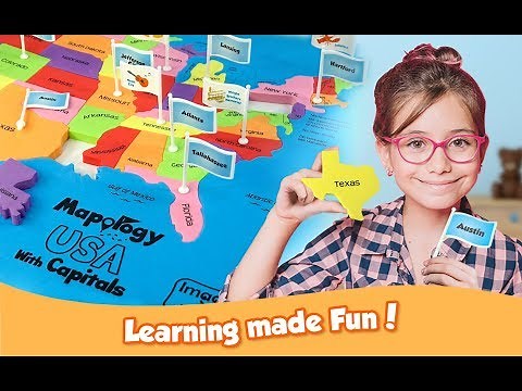 USA Map Puzzle with States, their Capitals & Fun Facts