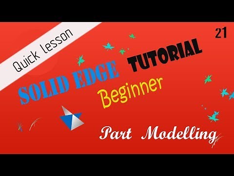 Solid edge tutorial - 21 - CURVE PATTERN