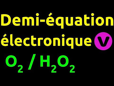 Demi-équation électronique : O2/H2O2