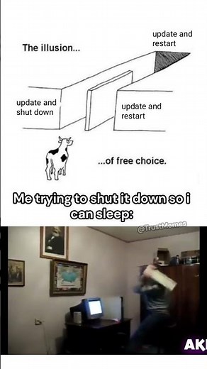 How I Shut Down My PC When It Wants to Update Windows 🤬💻 | Daily Memes Pt. 13 😂💀 #meme #funny