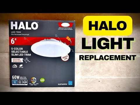 How to replace led halo lights in can housing
