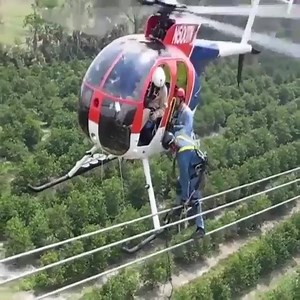 749K views · 3K reactions | Helicopter high voltage powerline maintenance | Noxious | Facebook