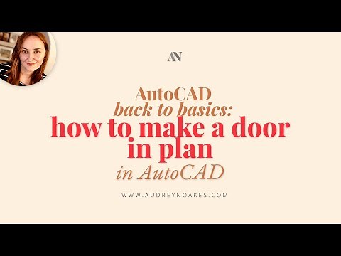 How to make a door in plan in AutoCAD
