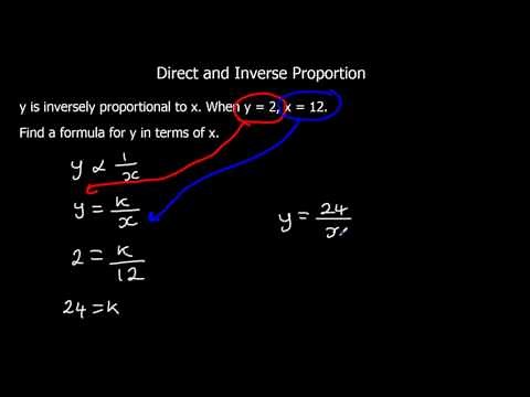 Direct and Inverse Proportion 2