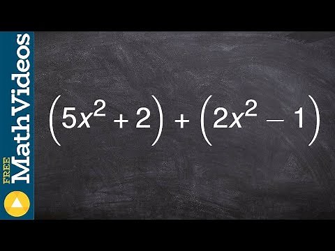 Learn how to add two binomials