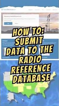 How to submit a Database update to Radio Reference