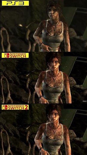 Tomb Raider Definitive Edition PS3 vs Switch vs Switch 2 Graphics Comparison