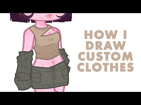 how I REALLY draw custom clothes ✨