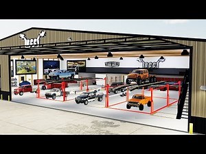 FS19- NEW $600,000 CUSTOM SHOP! (2 STORY SHOP WITH SEMI TRUCK LIFTS)