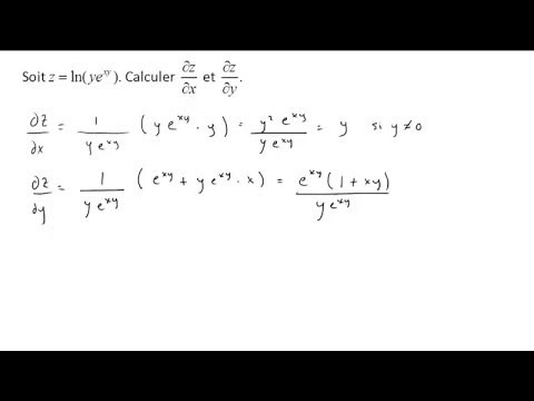 Dérivée partielle 4