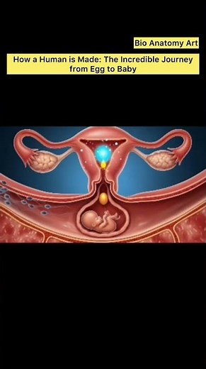 How a Human is Made: The Incredible Journey from Egg to Baby| Bio Anatomy Art | Gut Health