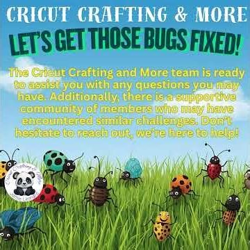 Let’s Get Those Bugs Fixed on Cricut Design Space
