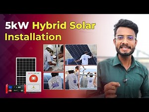 5kW Hybrid Solar System Installation for Home | Live Installation by UTL Solar Experts