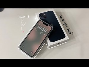 ￼iPhone 13 midnight blue unboxing + accesorios📦 | español 🫐