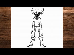 How to draw Huggy Wuggy from Project Playtime