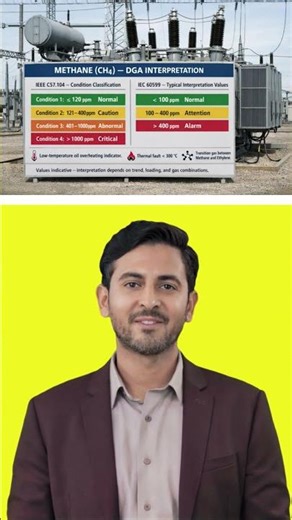 Methane (CH₄) in Transformer Oil DGA Explained ⚡ | Fault Meaning, Patterns & What To Do (IEEE/IEC)