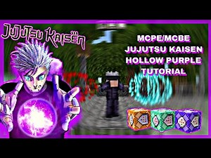 How to Create an Hollow Purple in Minecraft Command Block // Tutorial //