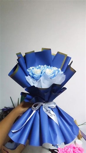 DIY Ribbon Flower Bouquet Wrapping Tutorial